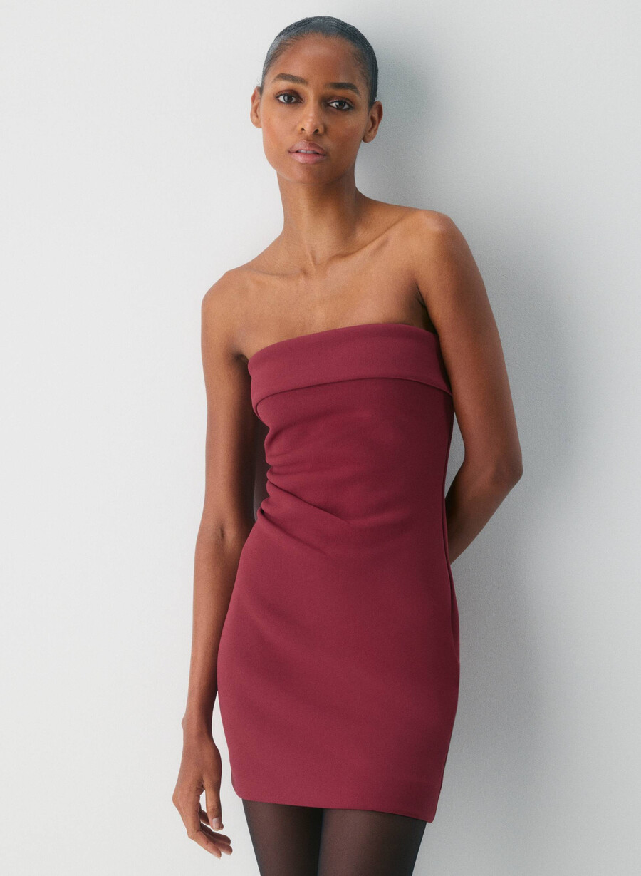 rochie mini figureknit cu imprimeu atrăgător cordovan
