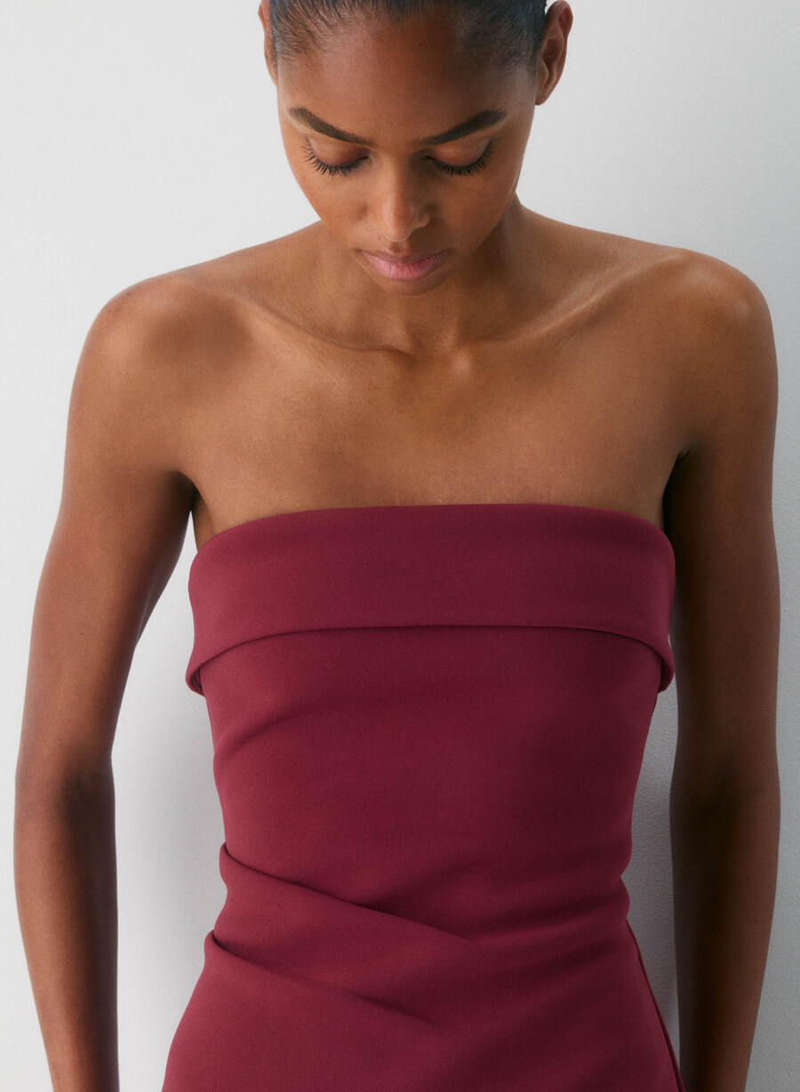rochie mini figureknit cu imprimeu atrăgător cordovan