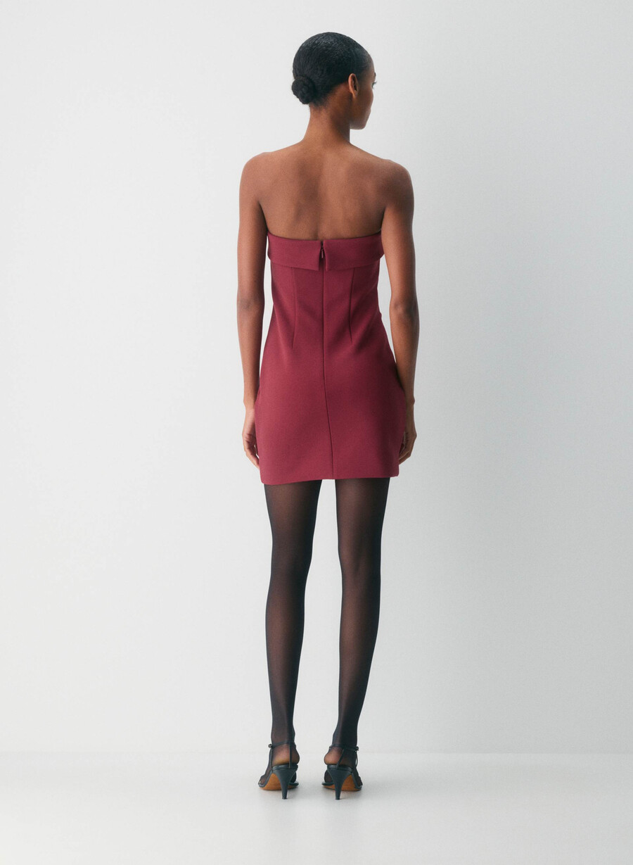 rochie mini figureknit cu imprimeu atrăgător cordovan