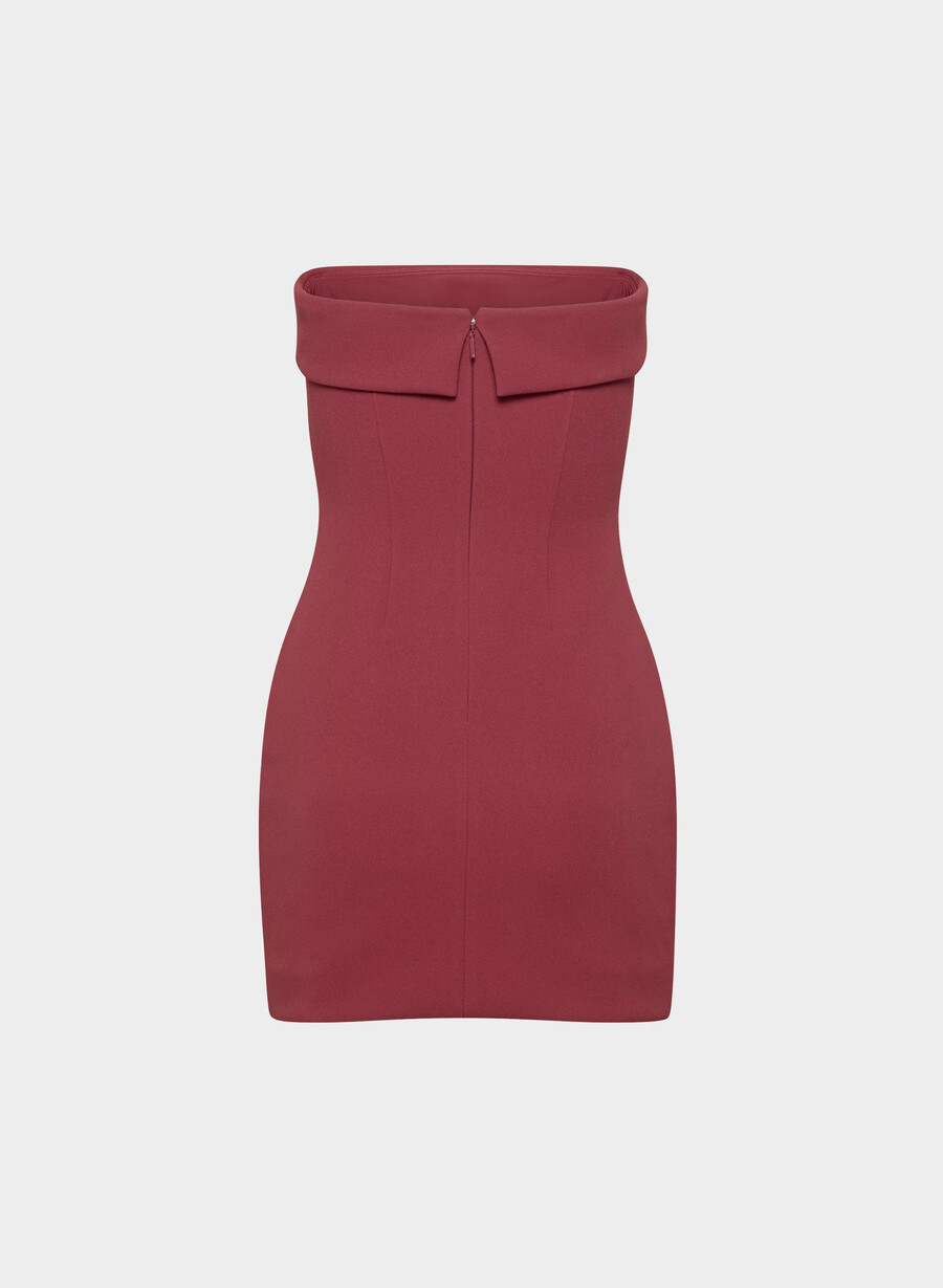 rochie mini figureknit cu imprimeu atrăgător cordovan