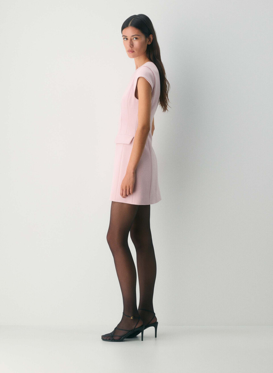 rochie preoțească figureknit roz prĂfur