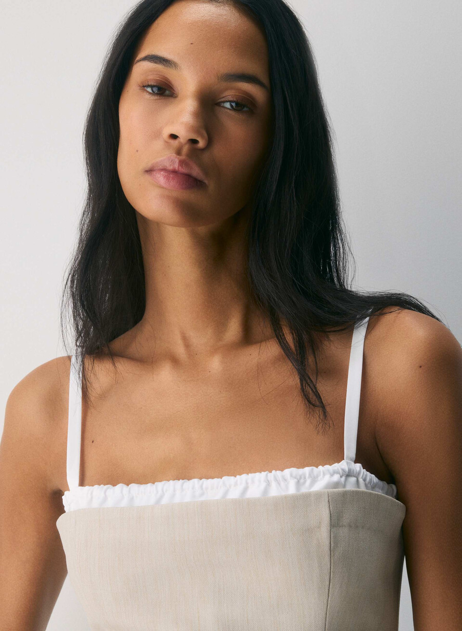 top mondrian - ressential heather matte pearl