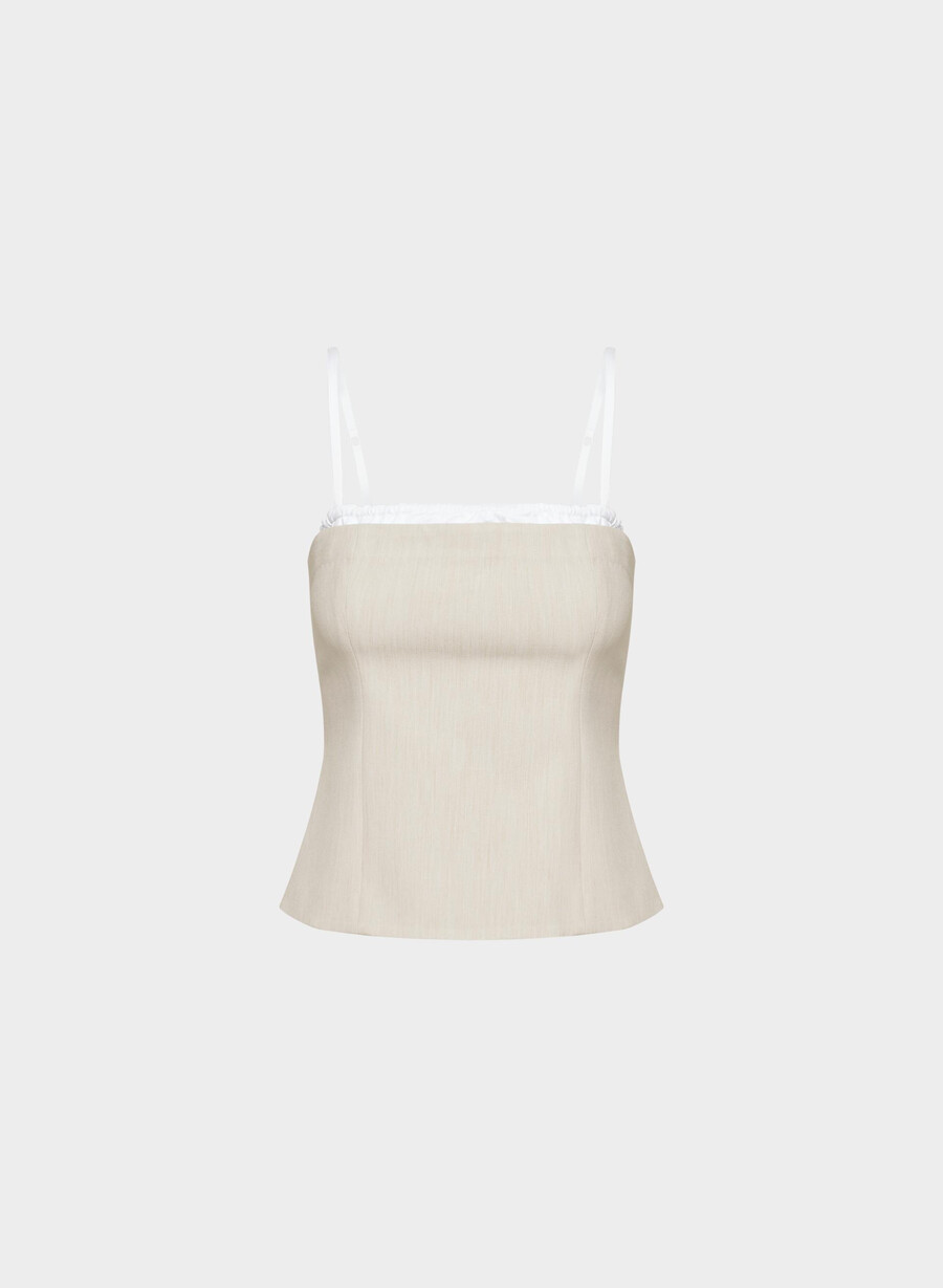 top mondrian - ressential heather matte pearl