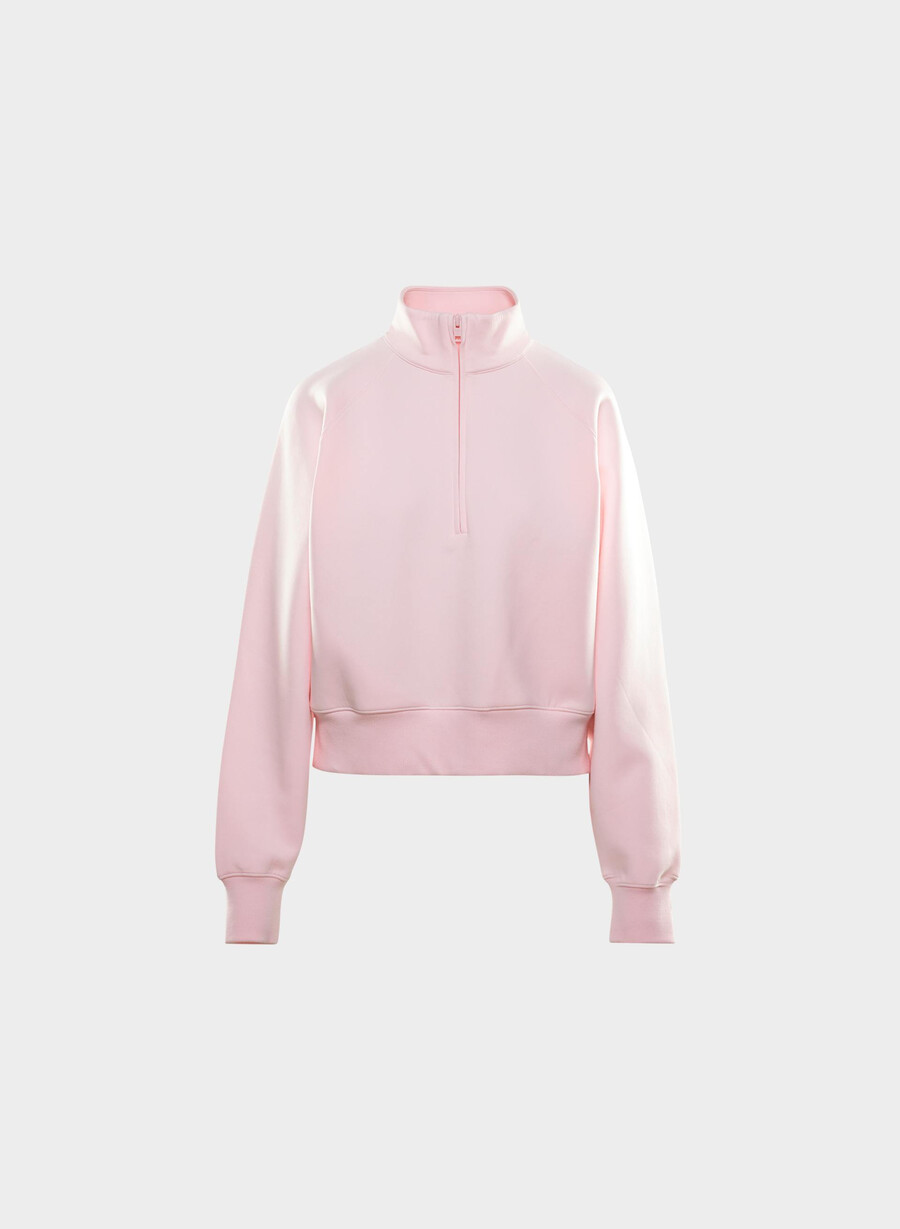 pulover afterfx dash cu fermoar 12 villa pink