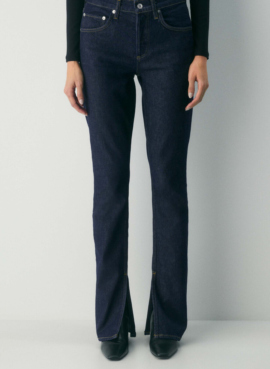 jeanși skinny decupați agolde ingram rinse