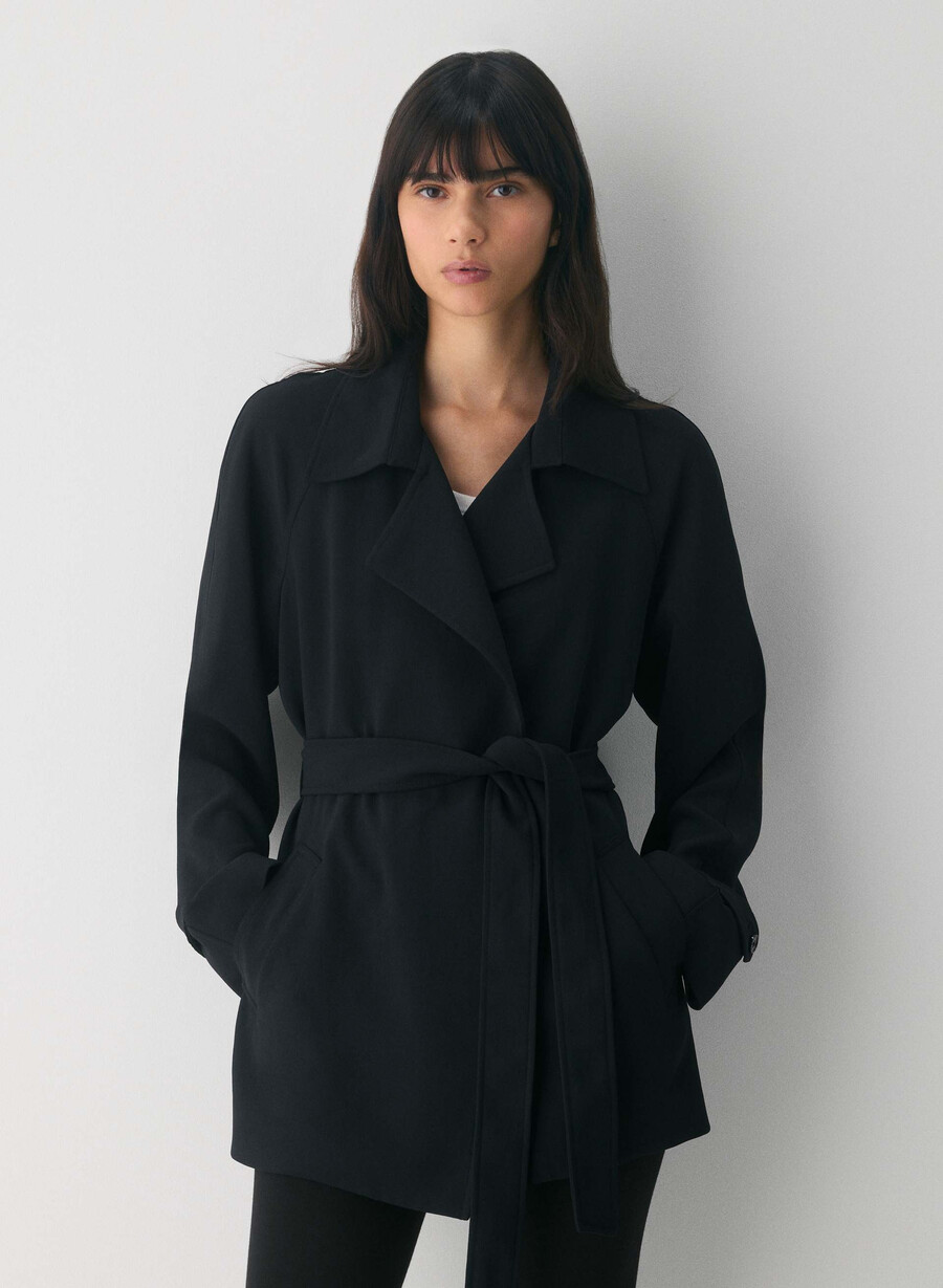trench splendor mid negru