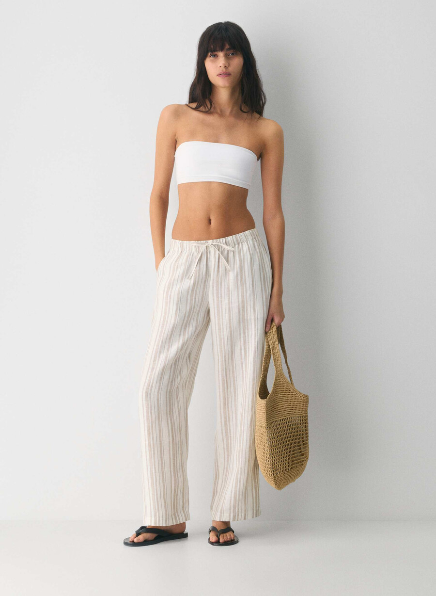 pantaloni sail linen imgn stp ok mrcn bg