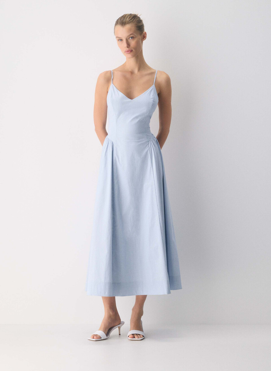 rochie technique poplin ingrd strp fr blbw
