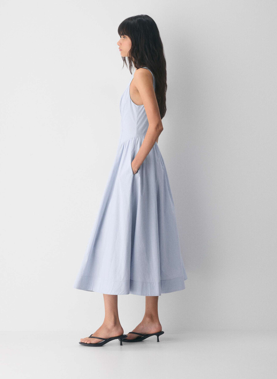 rochie tina poplin ingrd strp fr blbw