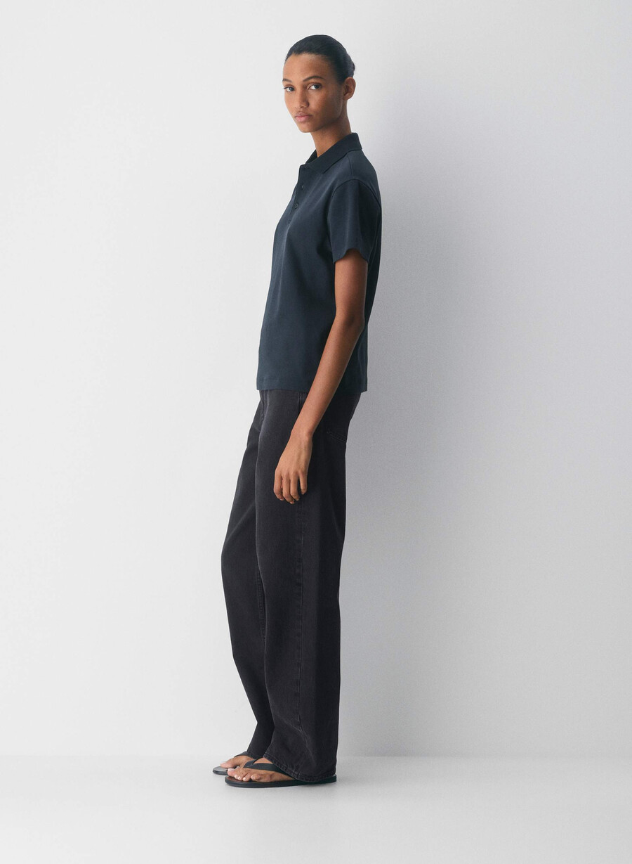 tricou polo interlock cotton consensus bleumarin Închis