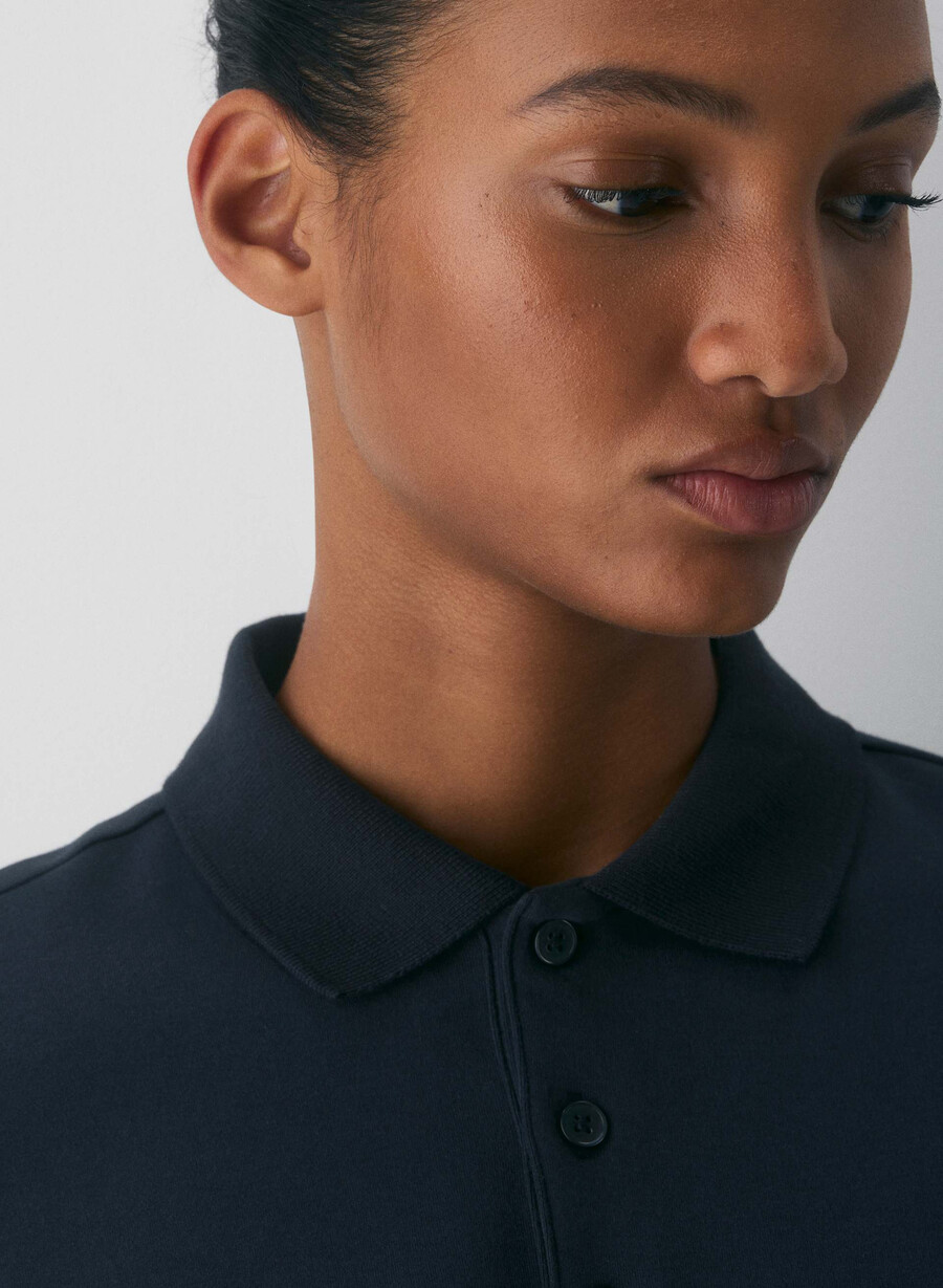 tricou polo interlock cotton consensus bleumarin Închis