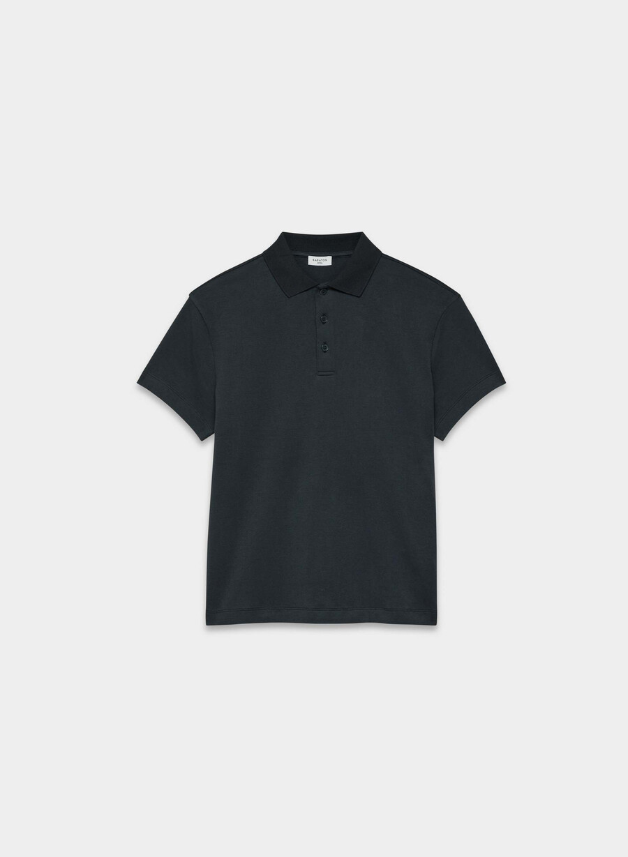 tricou polo interlock cotton consensus bleumarin Închis