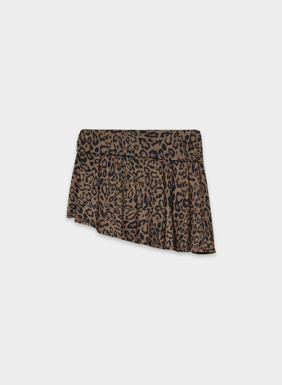 fustă scurtă smooth matter cocoa sandmulti