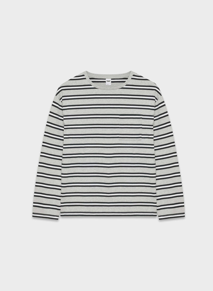 tricou cu mânecă lungă mighty cotton fletch h crom admiral