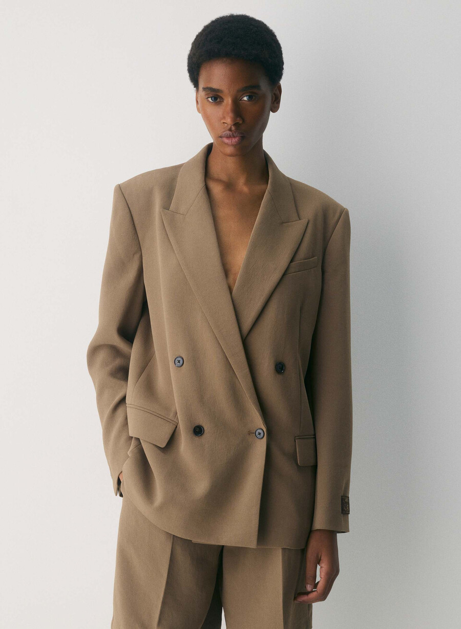 blazer garret - crepette folio brown