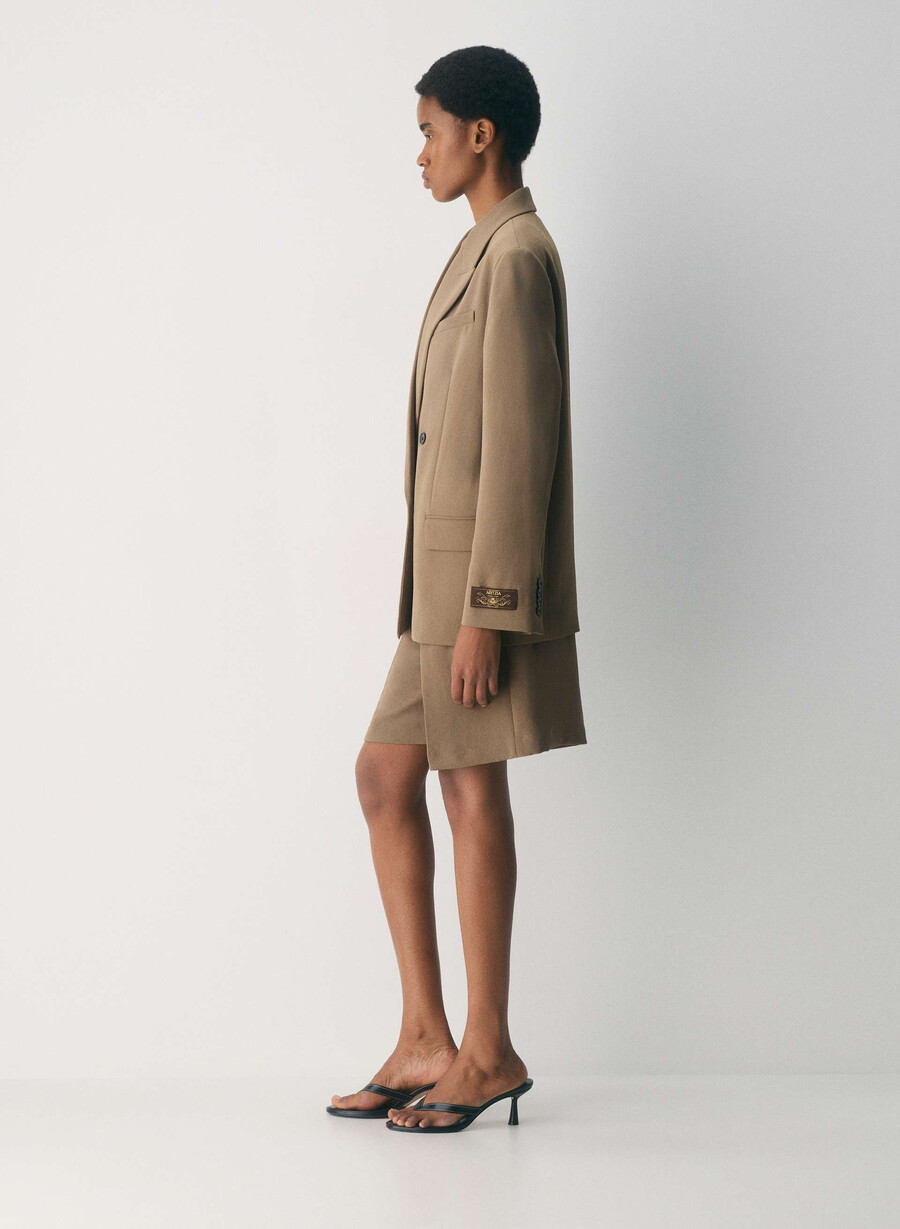 blazer garret - crepette folio brown