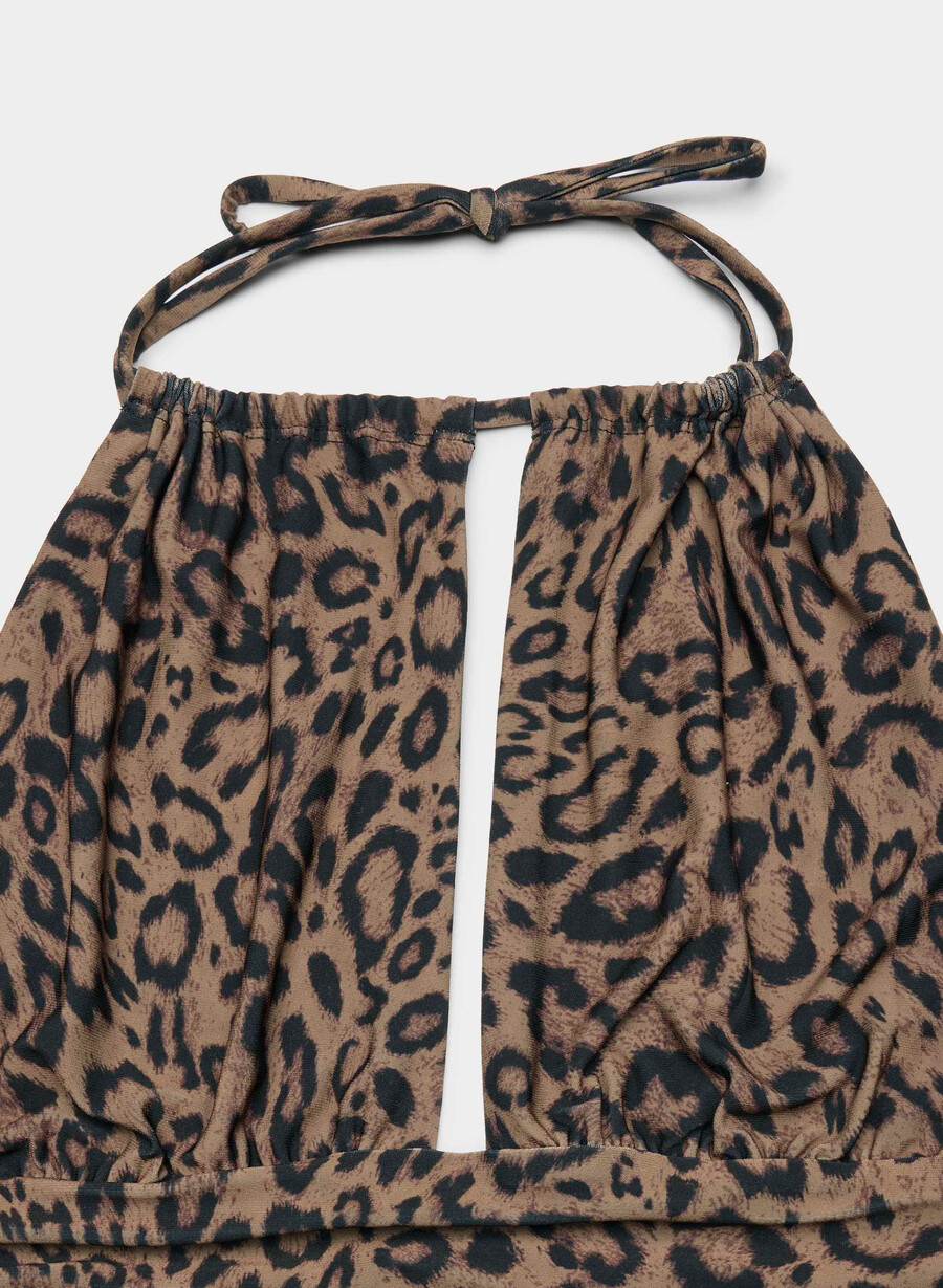 top smooth matter odeum cu imprimeu halter cocoa sandmulti
