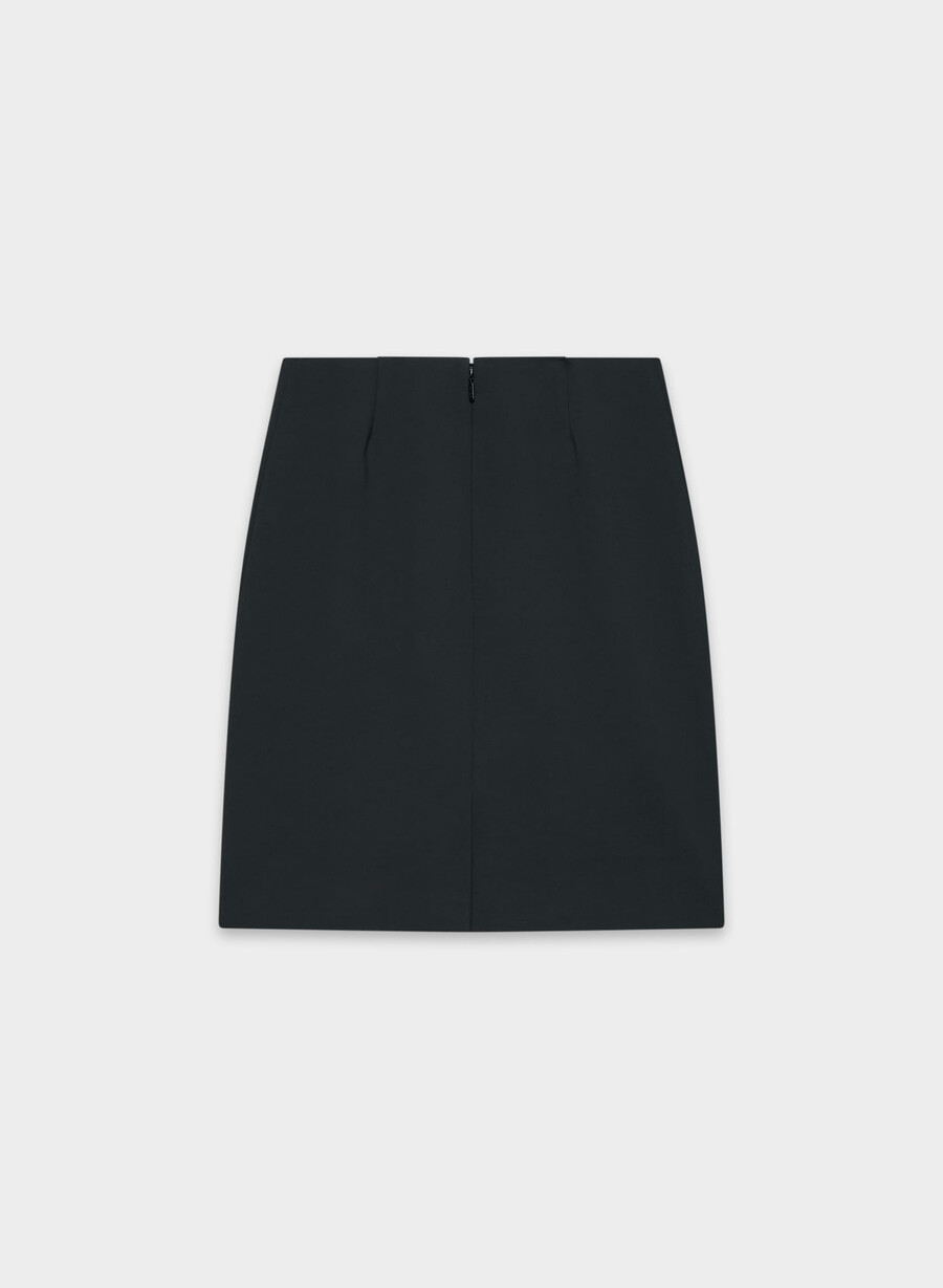 fustă tip culoar - crepette negru