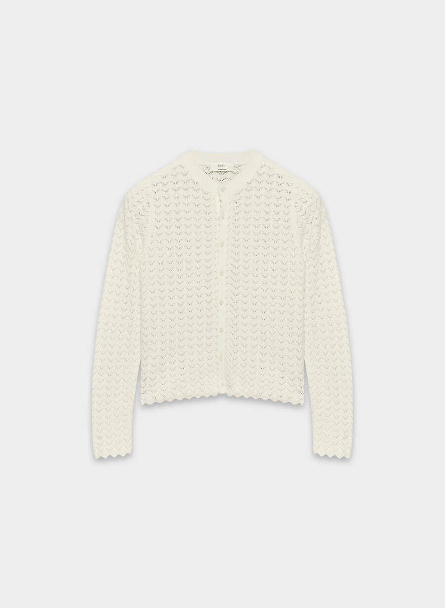 cardigan cotton charm prelusion verde deschis