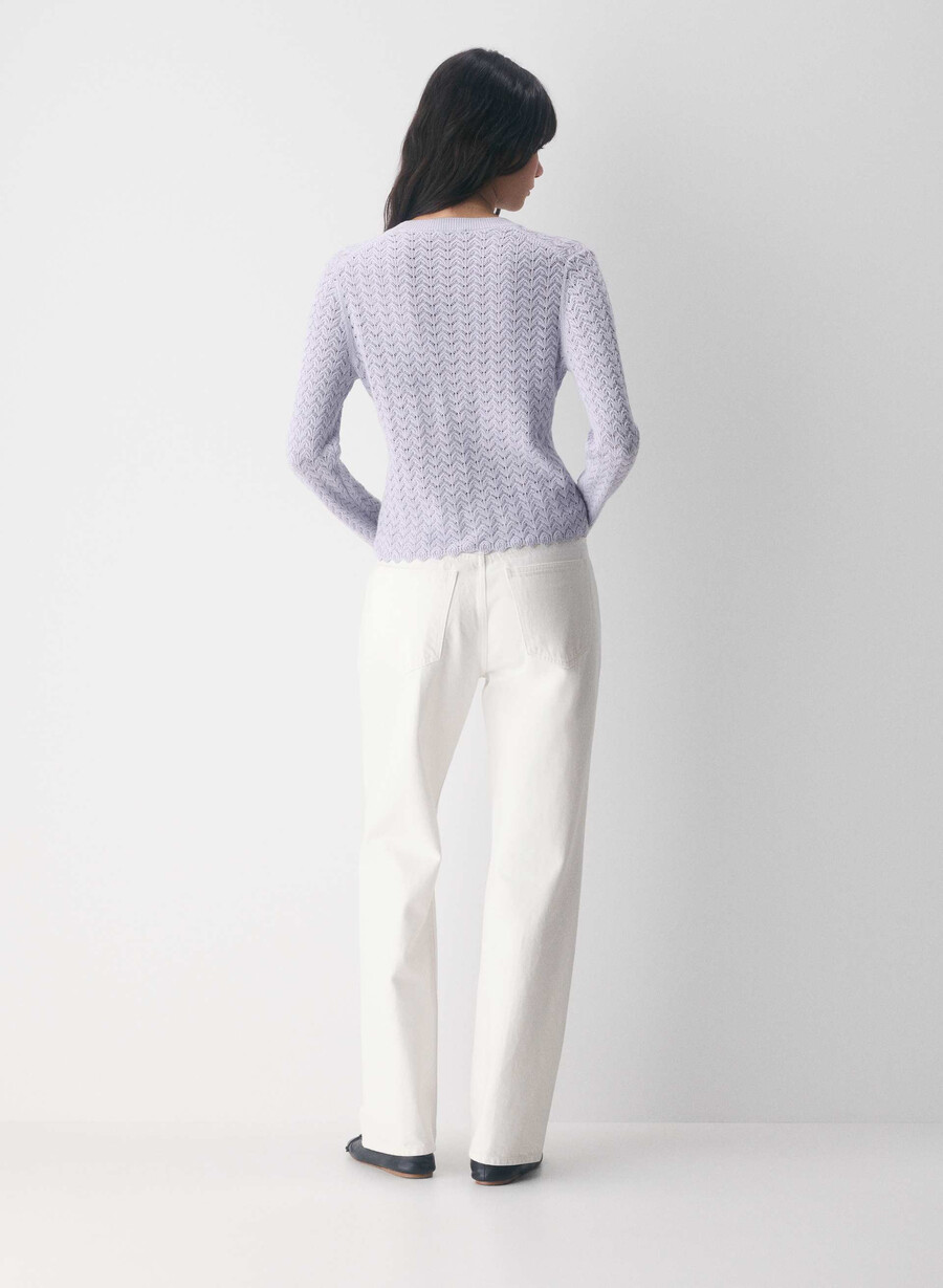 cardigan cotton charm prelusion liliac flori sĂlbatice