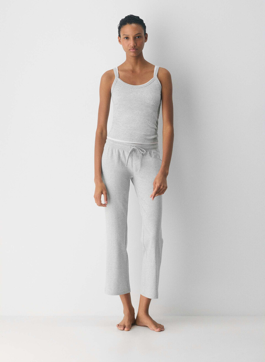 homestretch saltea capri cu efect neted culoare crom-metal