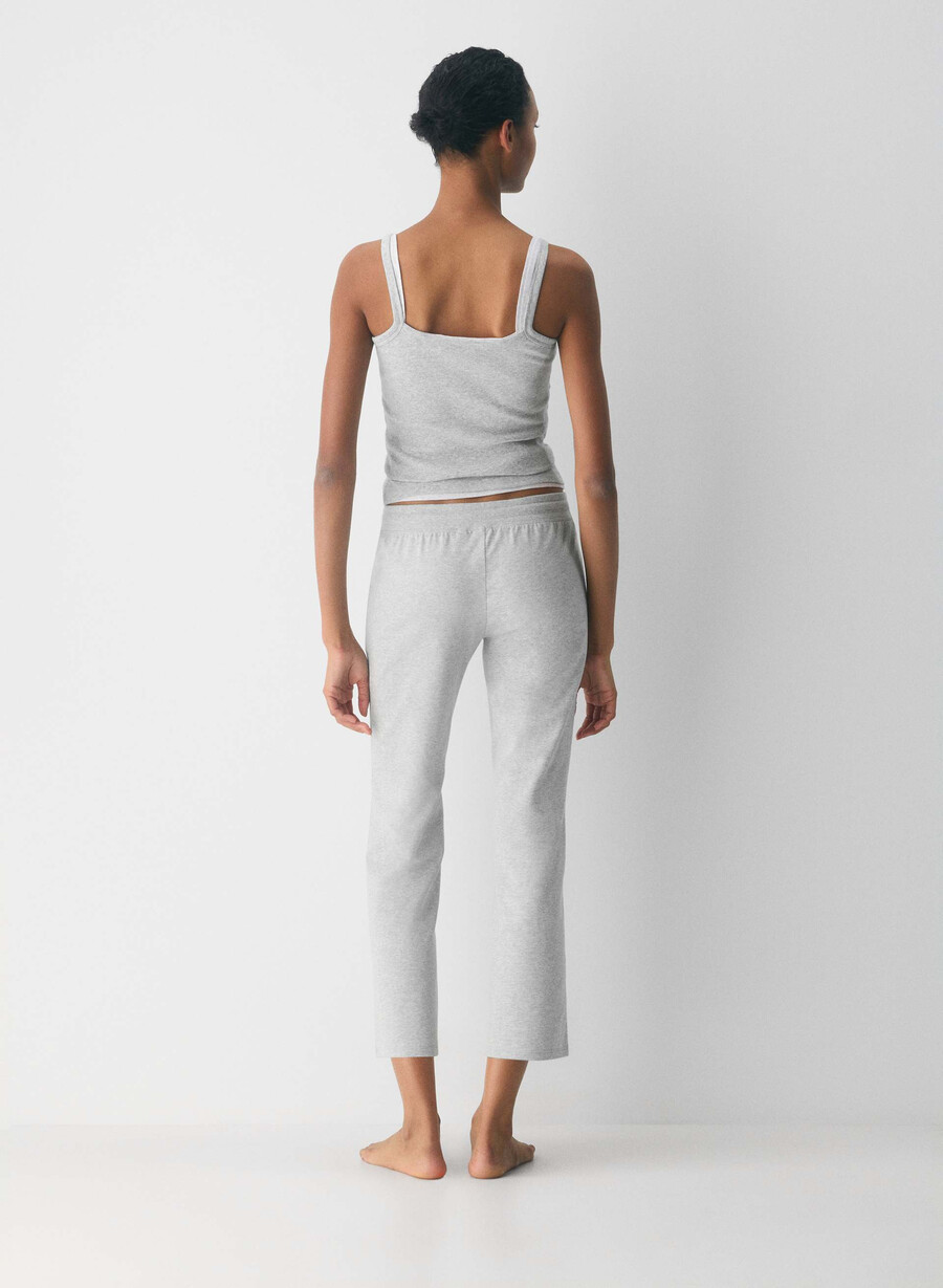 homestretch saltea capri cu efect neted culoare crom-metal
