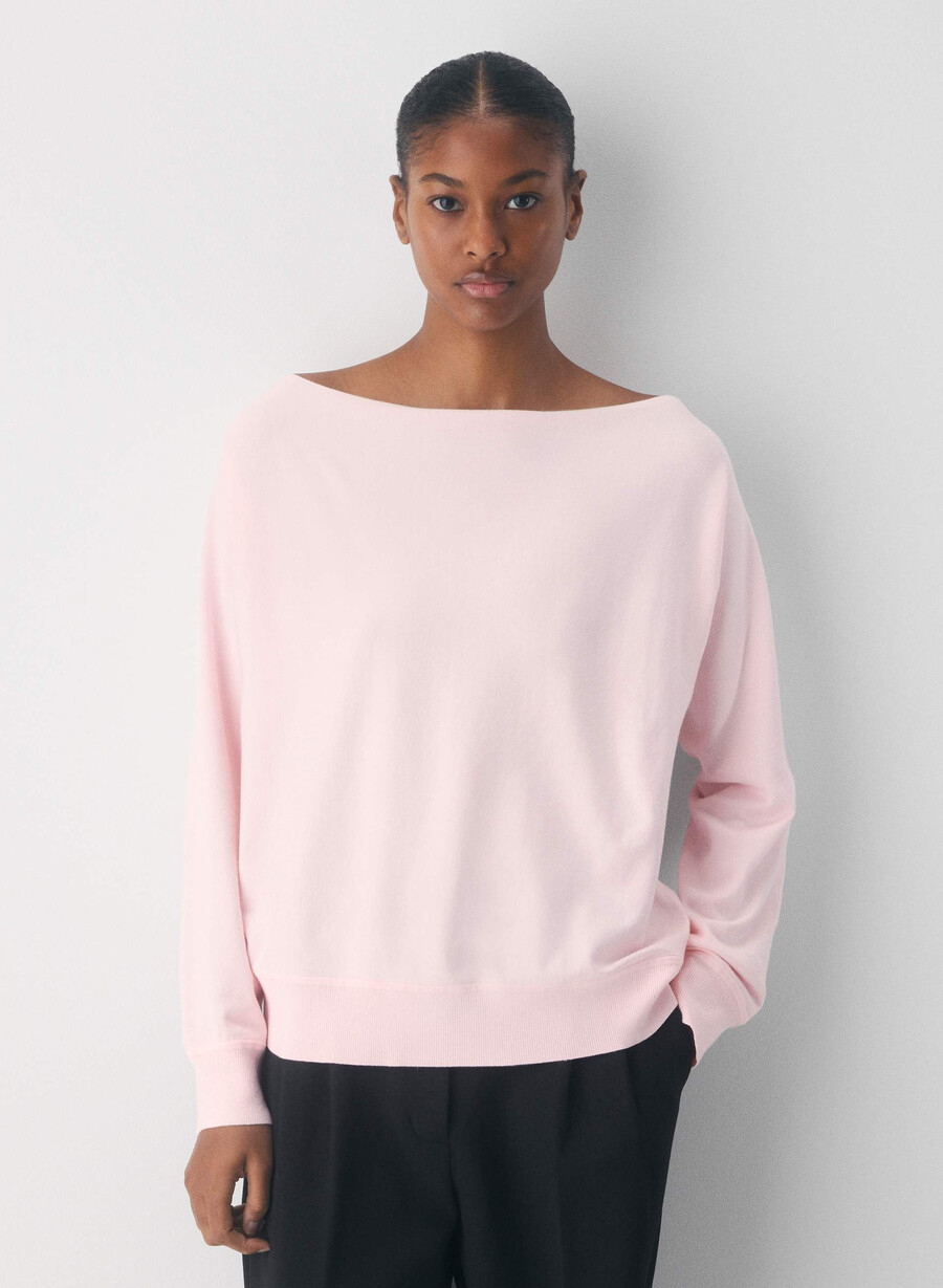 pulover inspirațional - wonder yarn villa pink