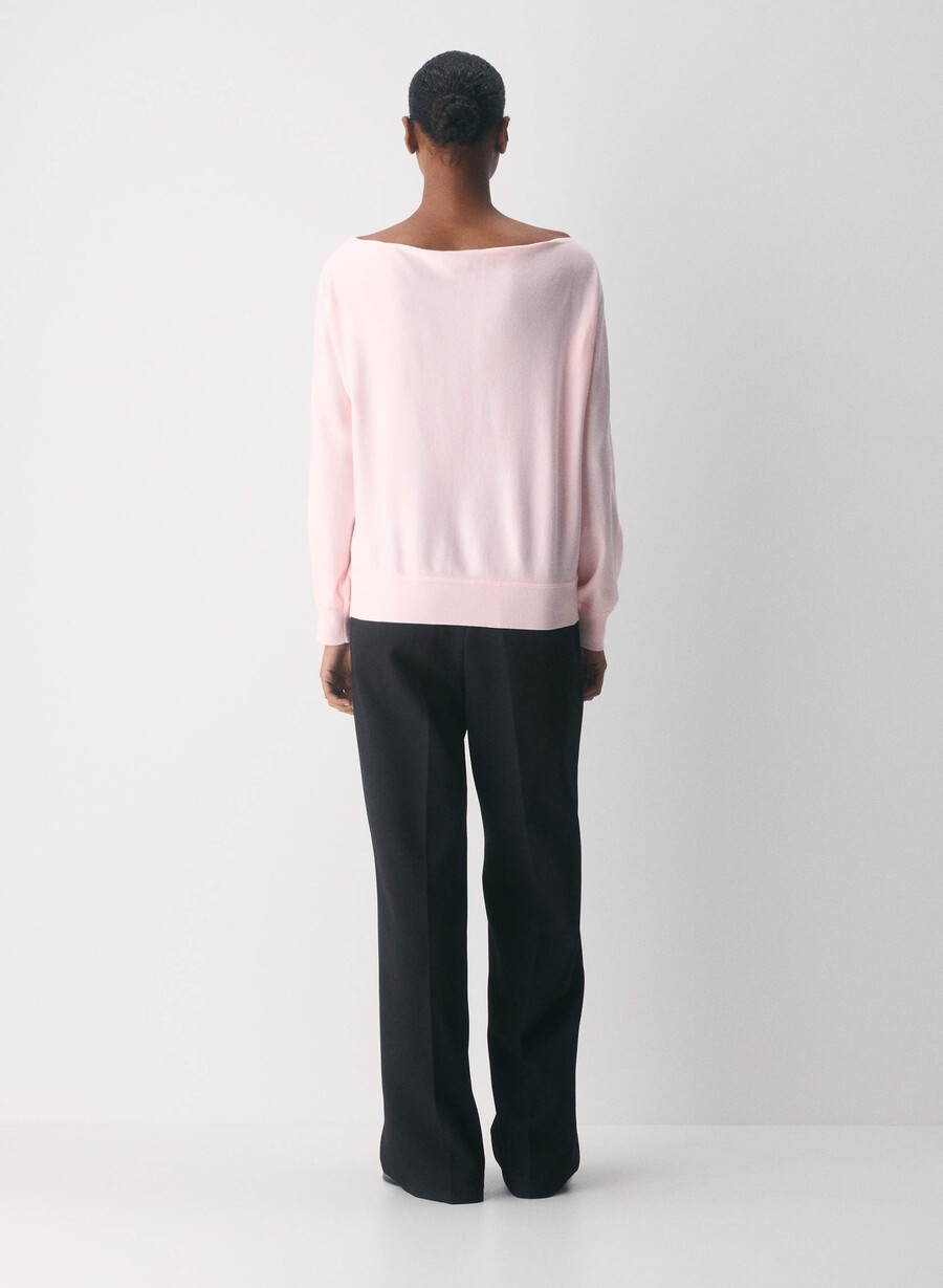 pulover inspirațional - wonder yarn villa pink