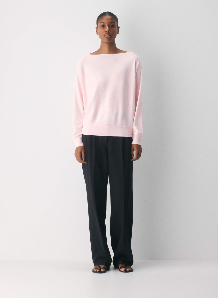 pulover inspirațional - wonder yarn villa pink