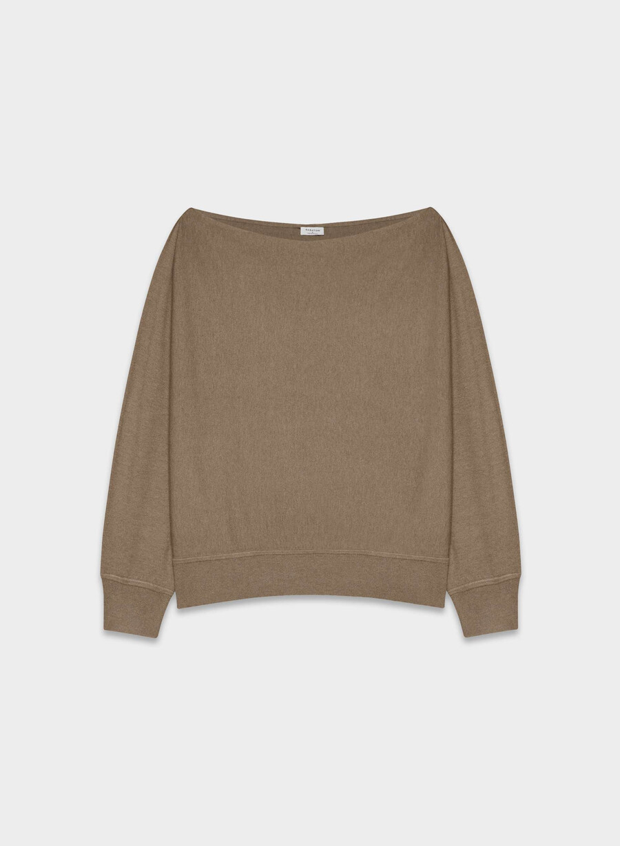 pulover inspiration - wonder yarn heather folio brown