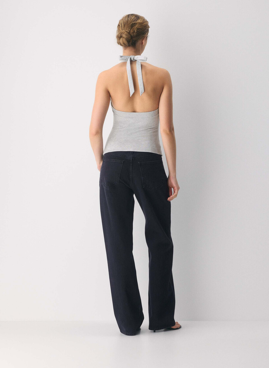 top casual contour optimum cu imprimeu halter și imprimeu heather chrome