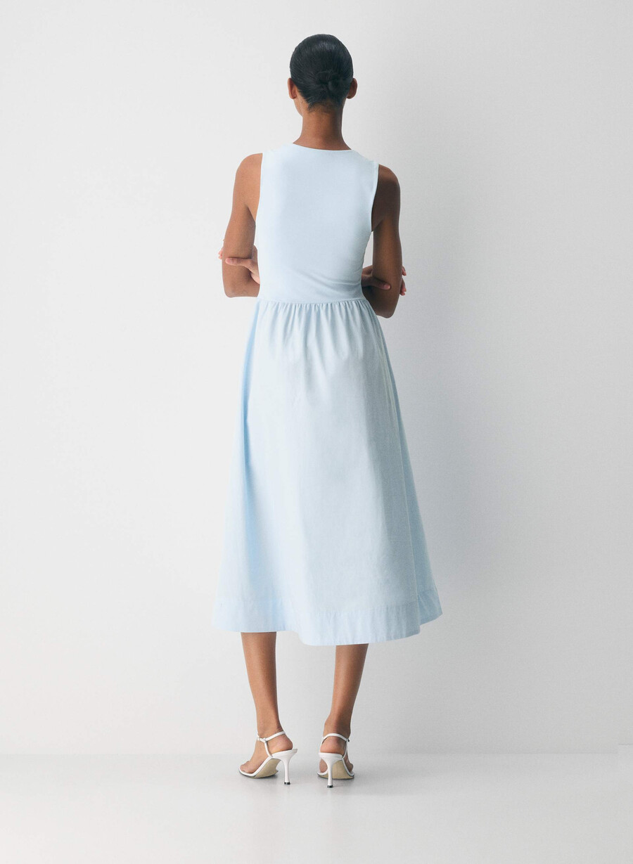 rochie locale poplin villa blue