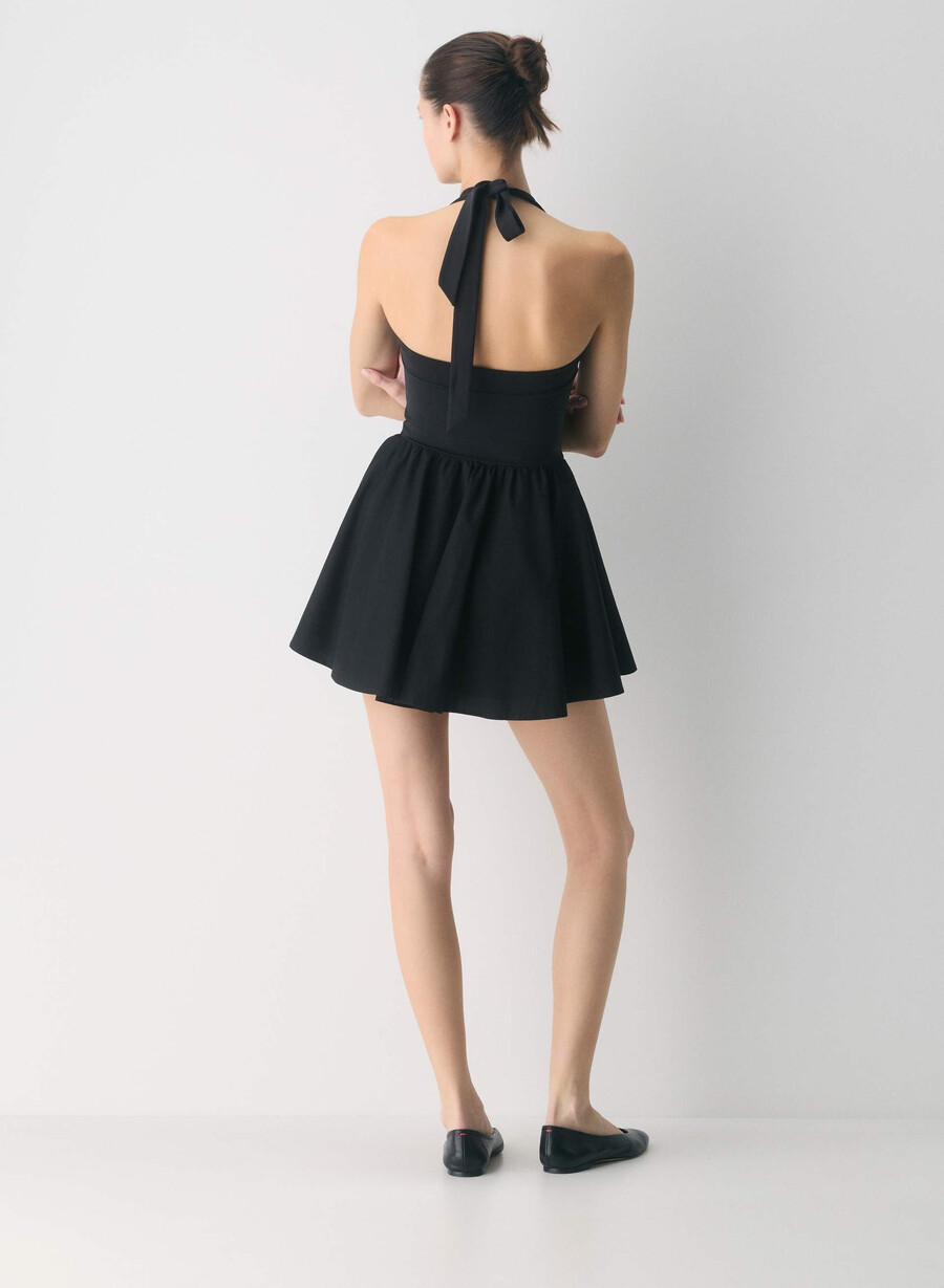 rochie courtyard poplin negru