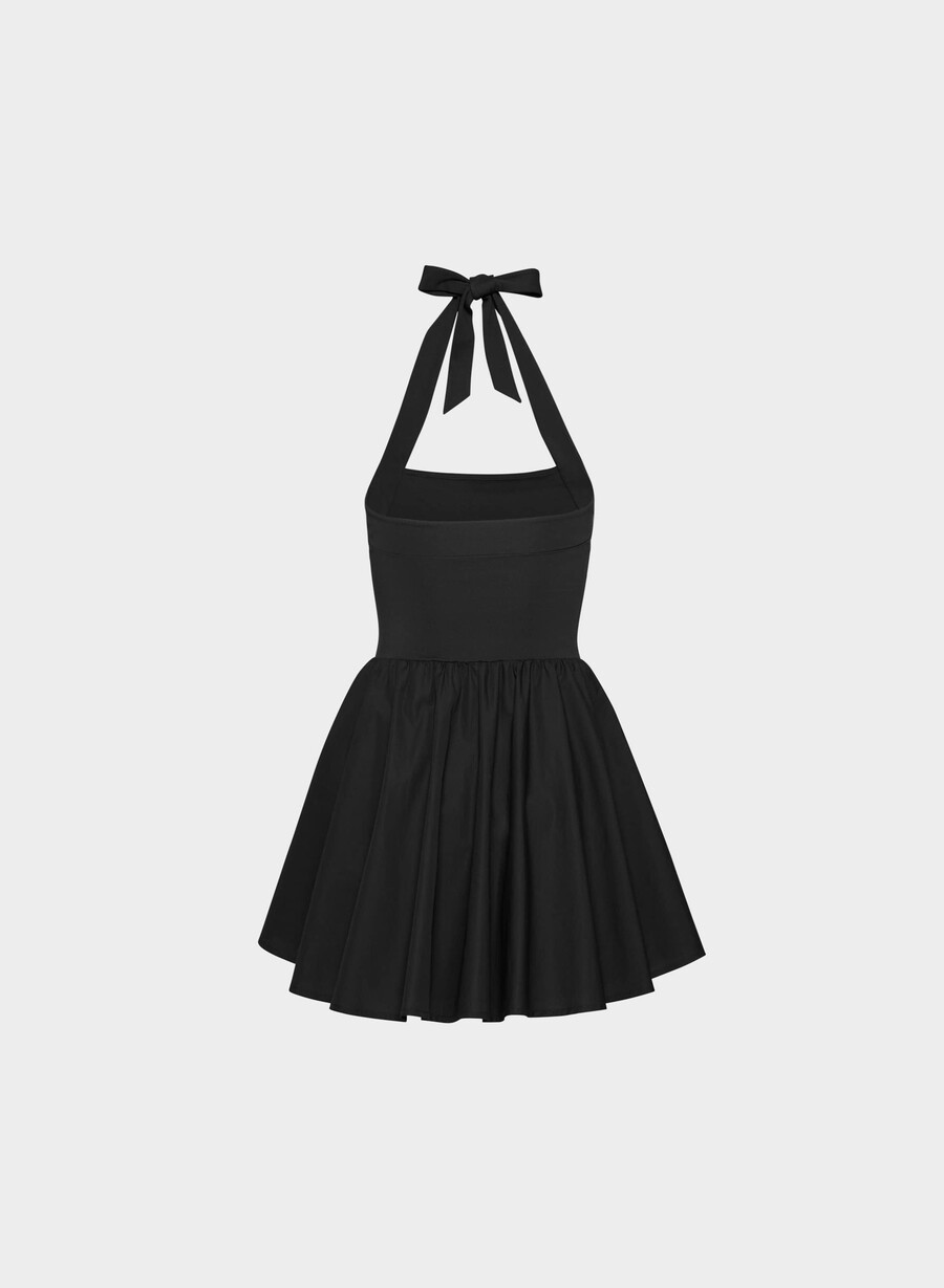 rochie courtyard poplin negru
