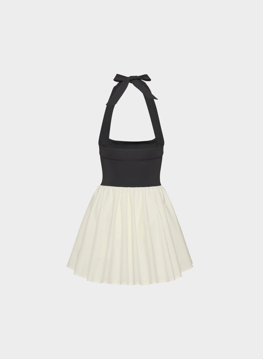 rochie courtyard poplin mesteacĂn deschisnegru