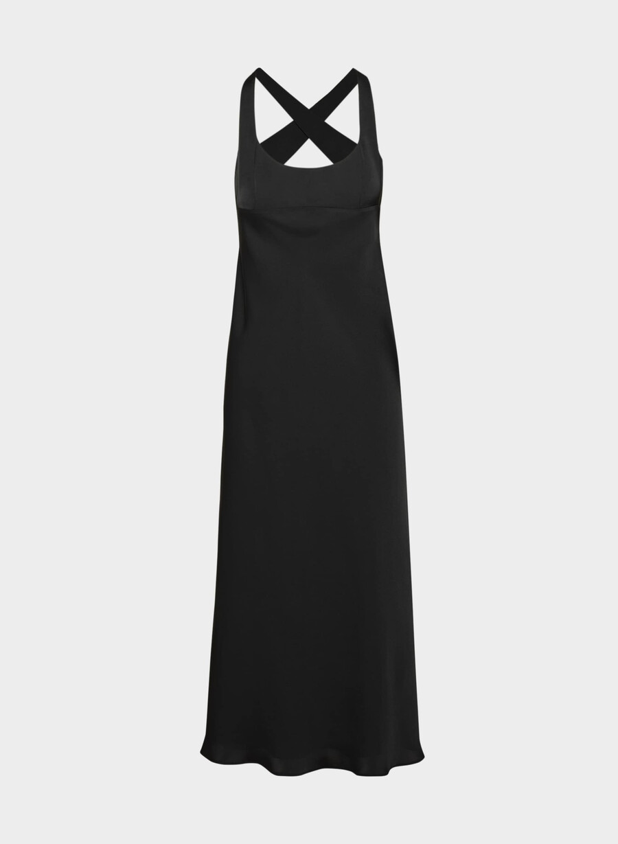 rochie candela din satin neagrĂ