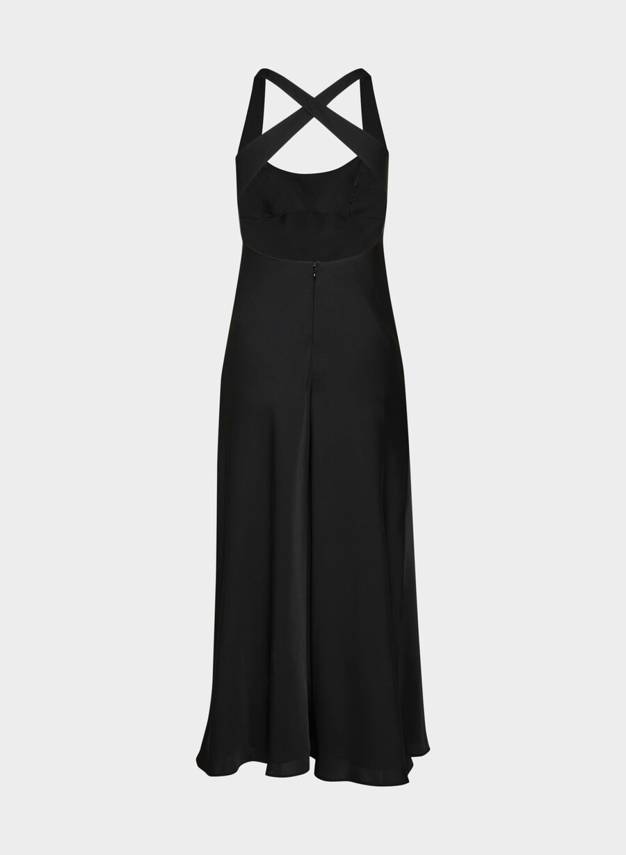 rochie candela din satin neagrĂ