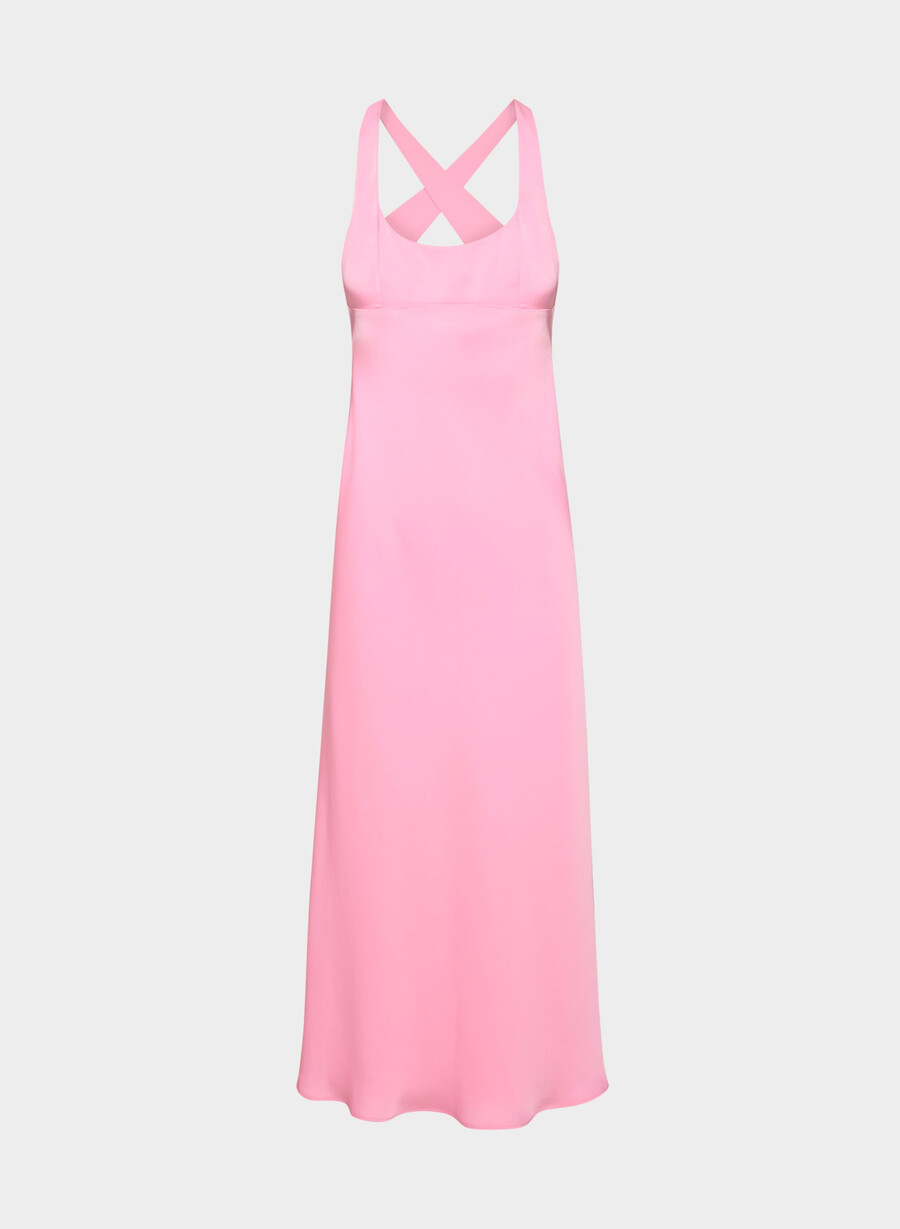 rochie candela din satin jellybean roz