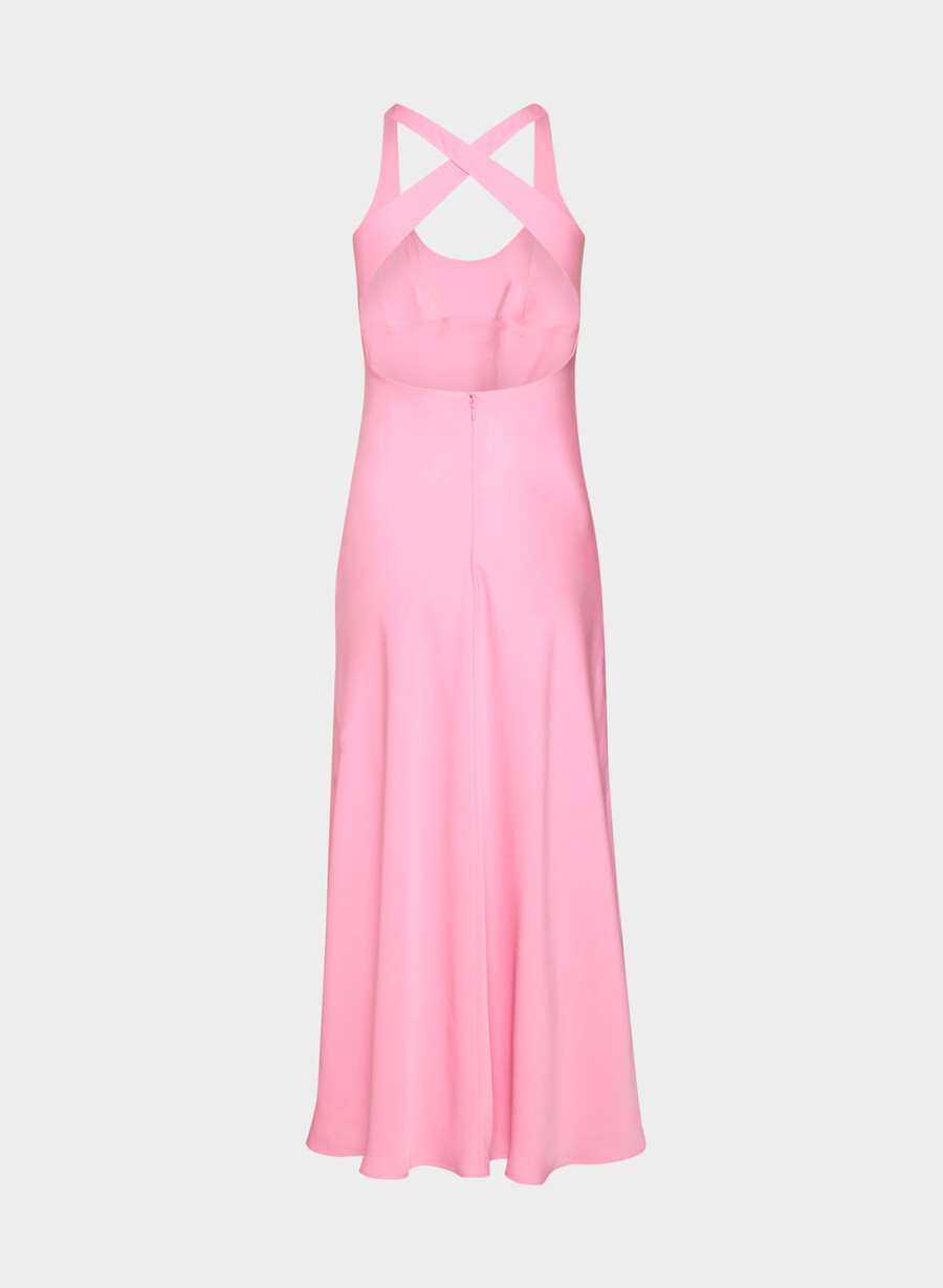 rochie candela din satin jellybean roz