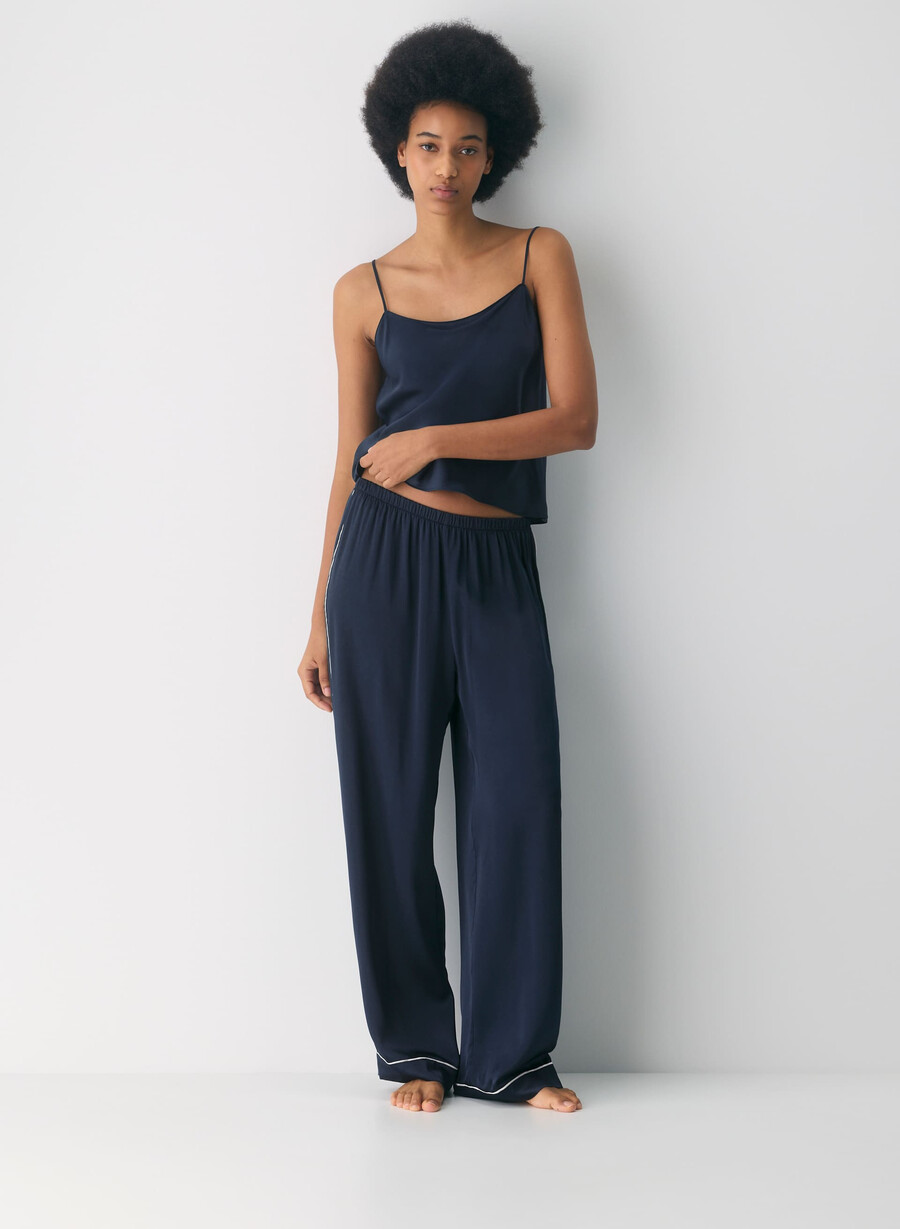 pantaloni de pijama din mătase nightside admiral
