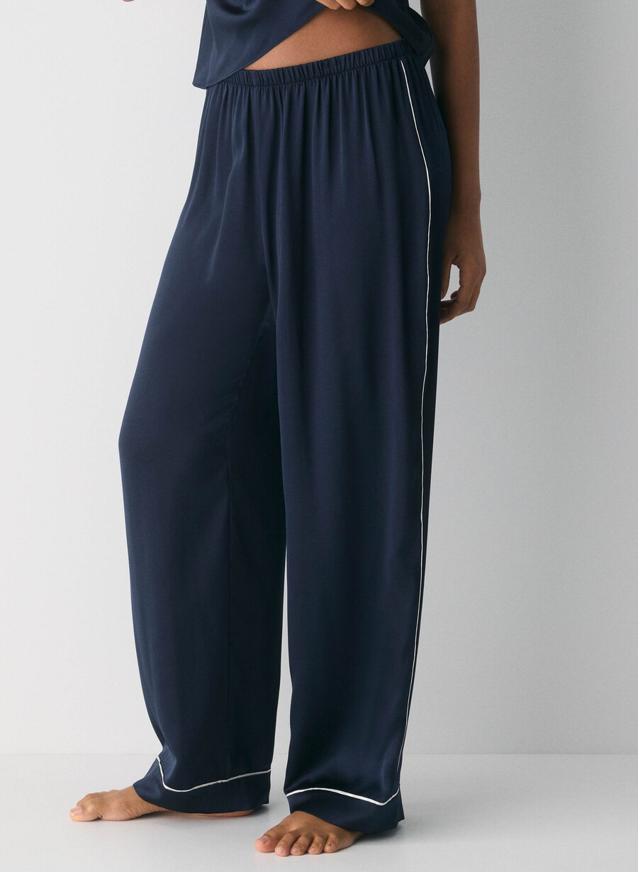 pantaloni de pijama din mătase nightside admiral