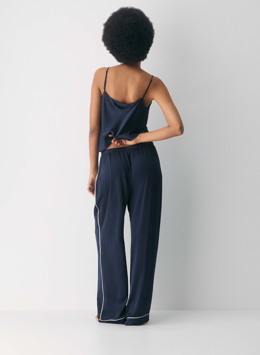 pantaloni de pijama din mătase nightside admiral