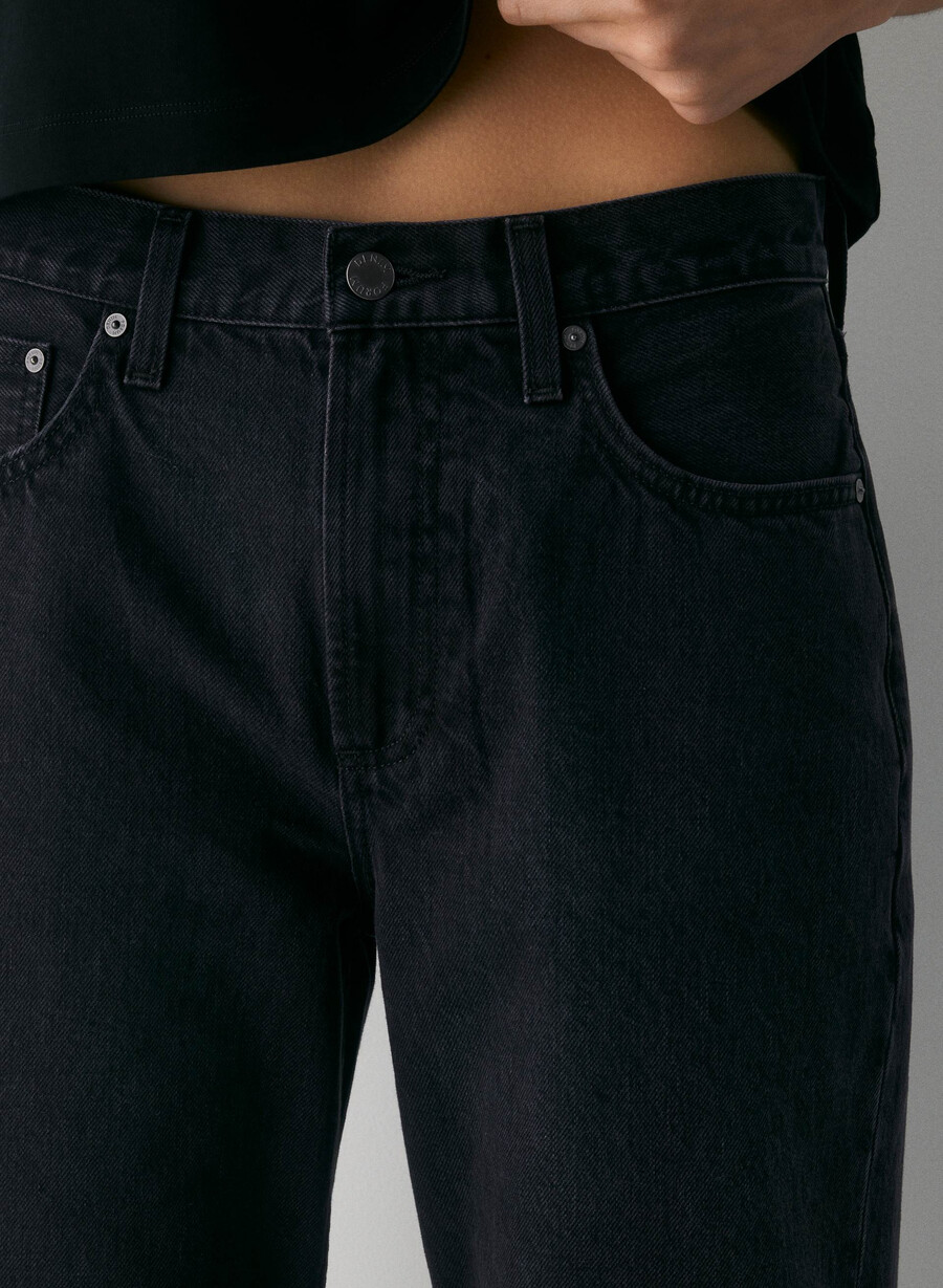 denim forum blugi largi cu talie joasă iggy din anii 90 tuș de ochi negru