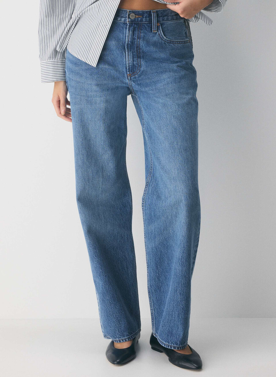 denim forum blugi largi iggy cu talie joasă din anii 90 5 ani kiss n tell blue