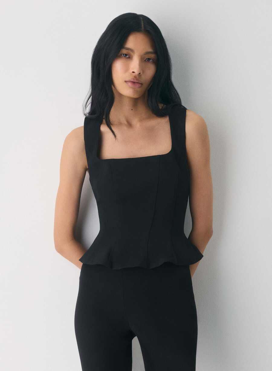 bustieră rhodora - crepette black