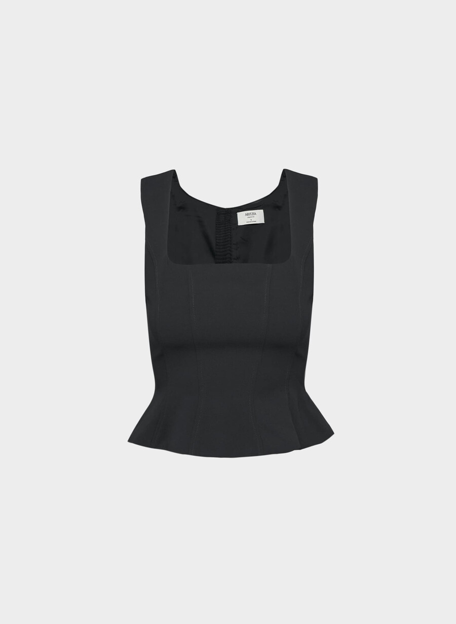 bustieră rhodora - crepette black