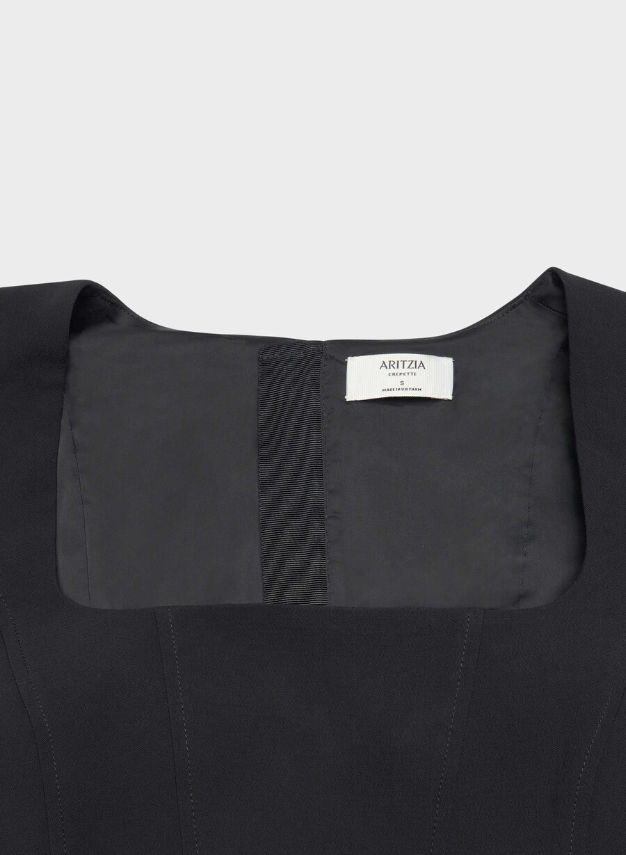 bustieră rhodora - crepette black
