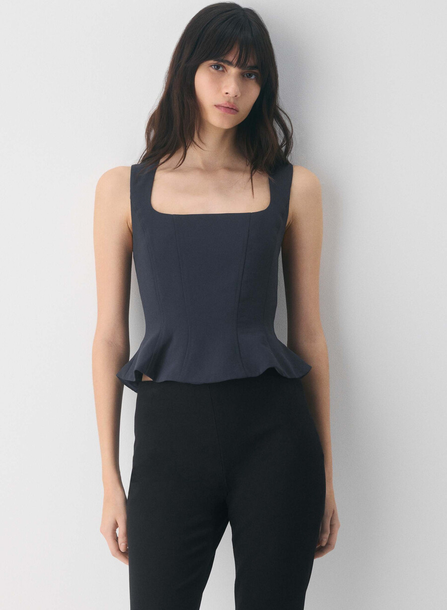 bustier rhodora - crepette dark night navy