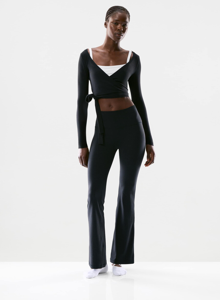 colanți butter cheeky infinite hi flare 30 negri