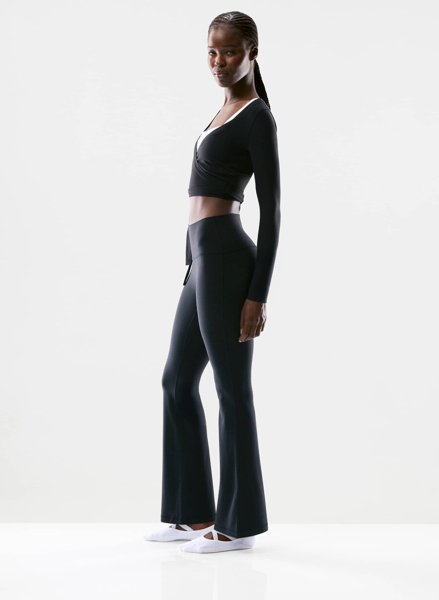colanți butter cheeky infinite hi flare 30 negri